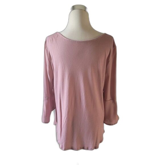 Soho Jeans New York & Company Scoop Neck Pink Top Size M - Picture 2 of 7